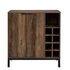 Kirklands Home Reclaimed Wood Industrial Bar Cabinet Brown Discount