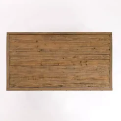 Kirklands Home Reclaimed Wood Keeping Drawers Coffee Table Brown