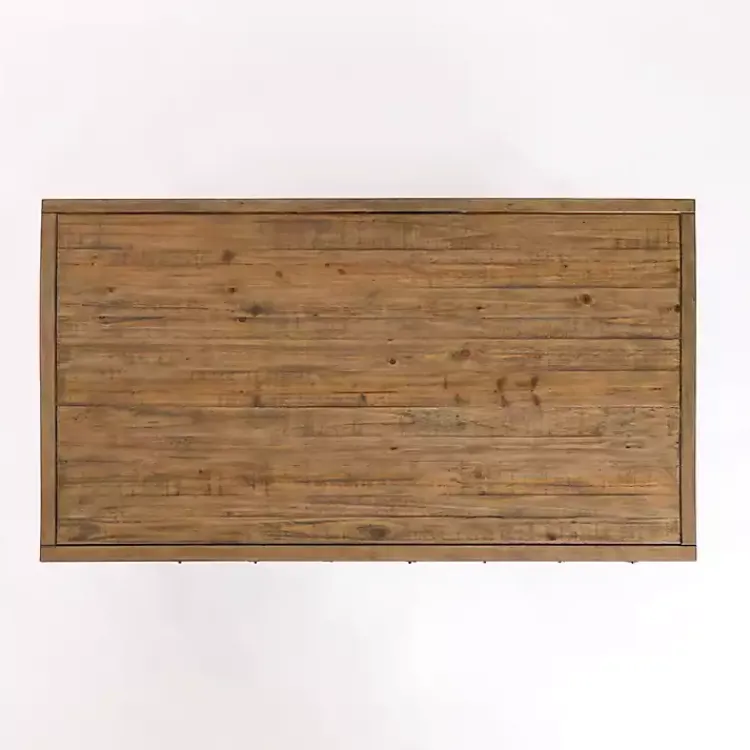 Kirklands Home Reclaimed Wood Keeping Drawers Coffee Table Brown