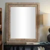 Kirklands Home Rectangle Distressed Beaded Wall Mirror Outlet