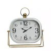 Decorative Accents>Kirklands Home Rectangular Metal Tabletop Clock