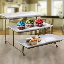 Kirklands Home Rectangular 3-Tier Serving Tray Online