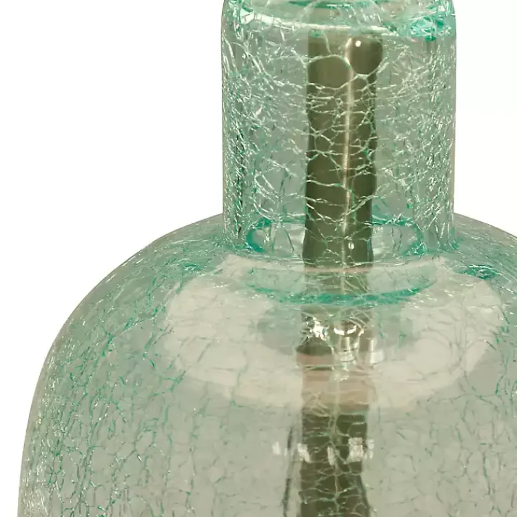 Kirklands Home Recycled Glass Bottle Table Lamp White New
