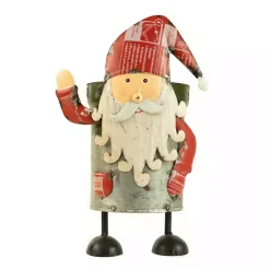 Christmas Decorations>Kirklands Home Recylced Iron Santa Canister