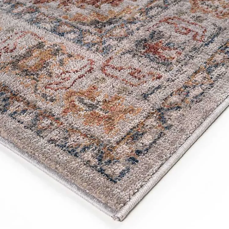 Kirklands Home Red & Blue Vintage Medallion Area Rug, 5x7 Clearance