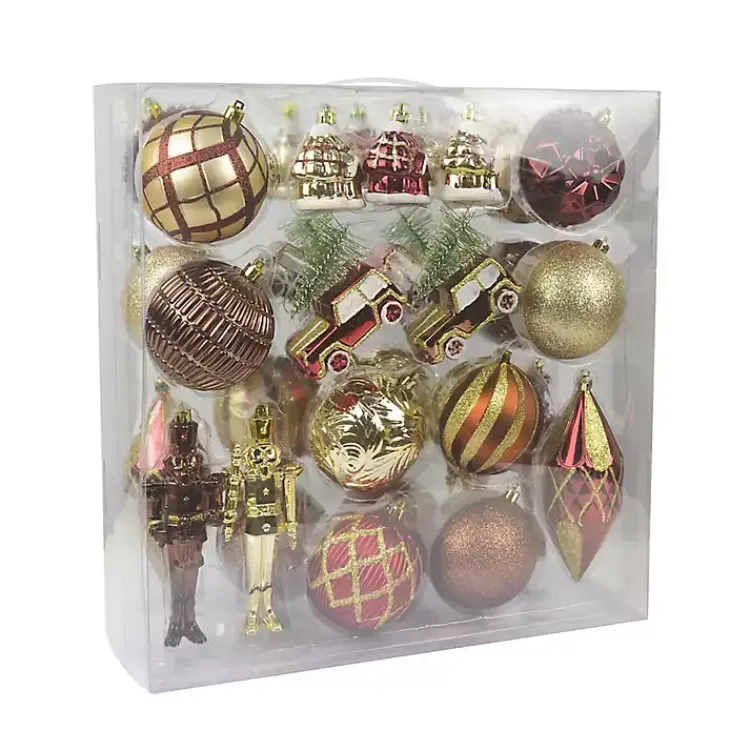 Christmas Ornaments>Kirklands Home Red & Gold Mix 36-pc. Christmas Ornament Set