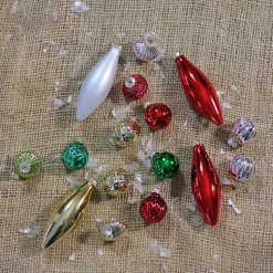 Christmas Ornaments>Kirklands Home Red & Green Traditional Christmas Ornament Set