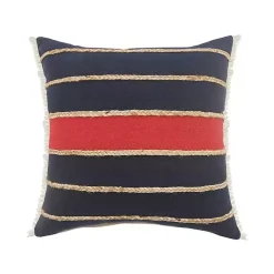 Pillows>Kirklands Home Red & Navy Nautical Rope Throw Pillow, 24x24