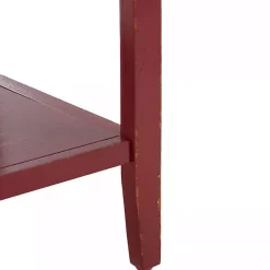 Kirklands Home & Oak 4-Drawer Charlotte Sideboard Red New