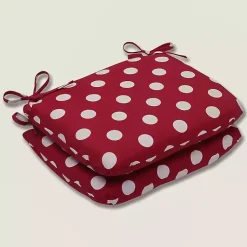 Kirklands Home Red & White Polka Dot Outdoor Cushions, Set of 2 Sale