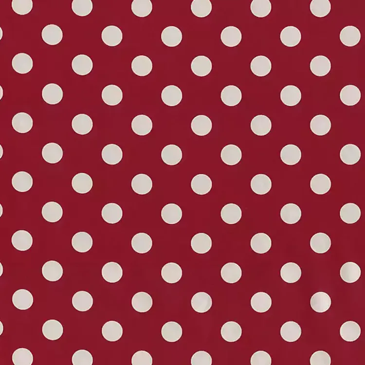 Kirklands Home Red & White Polka Dot Seat Cushions, Set of 2 New