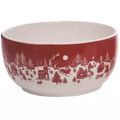 Christmas Dining & Entertaining>Kirklands Home Red & White Toile Christmas Bowls, Set of 3