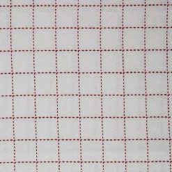 Kirklands Home Red & White Woven Patterns 5-pc. Dish Towel Set New