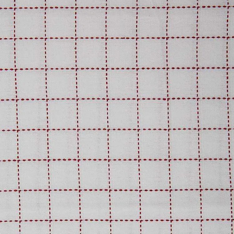 Kirklands Home Red & White Woven Patterns 5-pc. Dish Towel Set New
