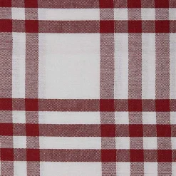 Kirklands Home Red & White Woven Patterns 5-pc. Dish Towel Set New
