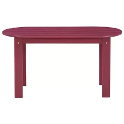 Kirklands Home Acacia Wood Oval Adirondack Coffee Table Red Hot