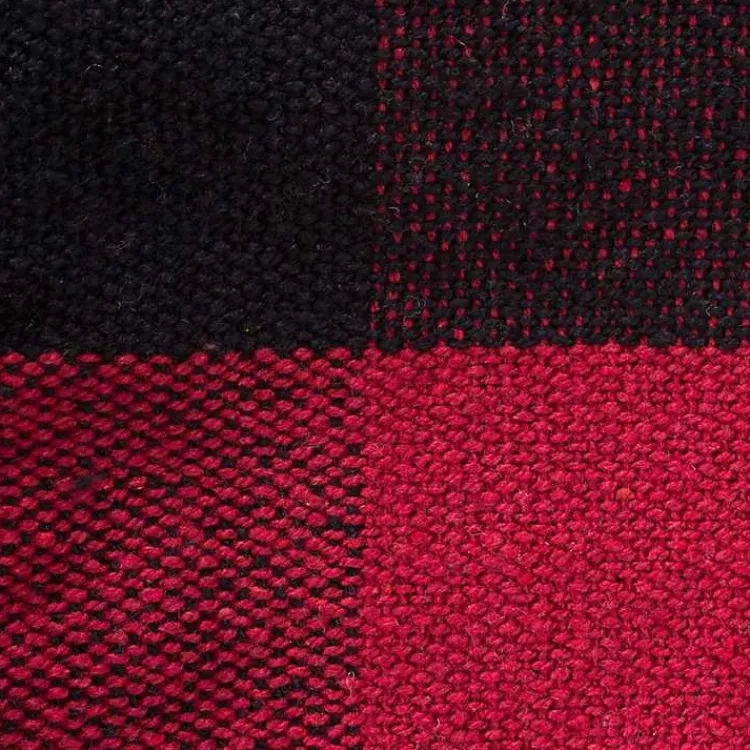 Blankets & Throws>Kirklands Home Red and Black Buffalo Check Throw