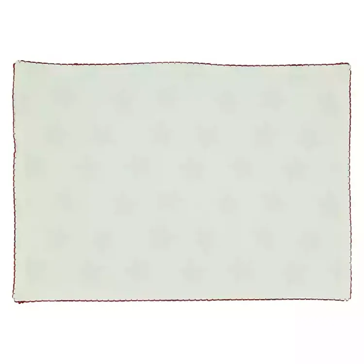 Kirklands Home Red and Blue Star Placemats, Set of 4 Discount