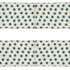Kirklands Home Red and Blue Star Placemats, Set of 4 Discount