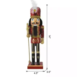 Christmas Decorations>Kirklands Home Red and Gold Sequin Soldier Nutcracker