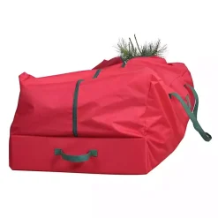 Seasonal Storage>Kirklands Home Red and Green Christmas Tree Rolling Storage Bag