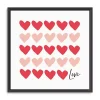 Valentines Day Decorations>Kirklands Home Red and Pink Hearts Freamed Canvas Art Print