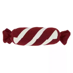 Christmas Pillows>Kirklands Home Red and White Candy Roll Pillow