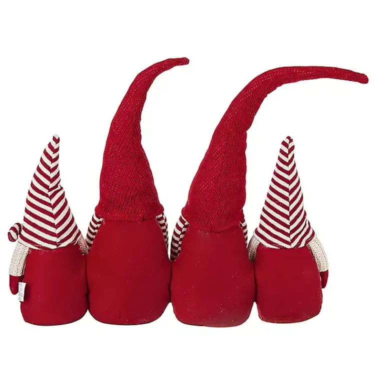 Christmas Decorations>Kirklands Home Red and White Plush Gnome Decoration