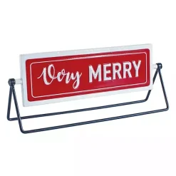 Christmas Decorations>Kirklands Home Red and White Reversible Christmas Signs, Set of 2