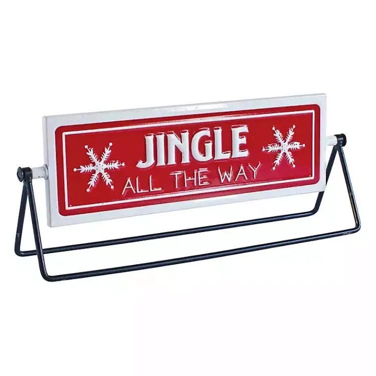 Christmas Decorations>Kirklands Home Red and White Reversible Christmas Signs, Set of 2