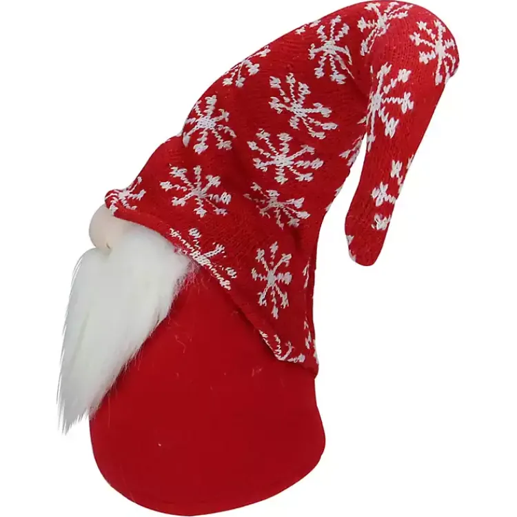 Christmas Decorations>Kirklands Home Red and White Snowflake Christmas Gnome