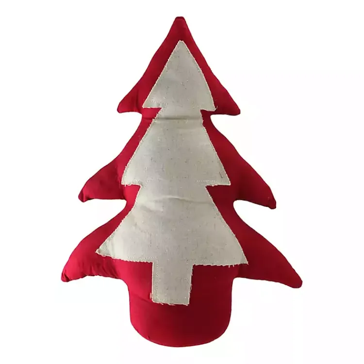 Christmas Decorations>Kirklands Home Red and White Weighted Tabletop Christmas Tree
