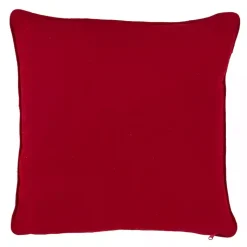 Pillows>Kirklands Home Red Back White Snowy Snowflake Christmas Pillow