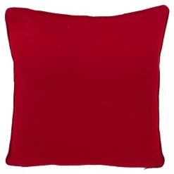 Pillows>Kirklands Home Red Background White Snowflakes Christmas Pillow
