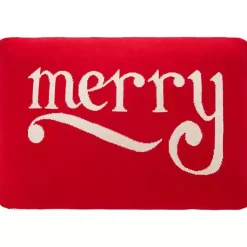 Christmas Pillows>Kirklands Home Red Be Merry Pillow