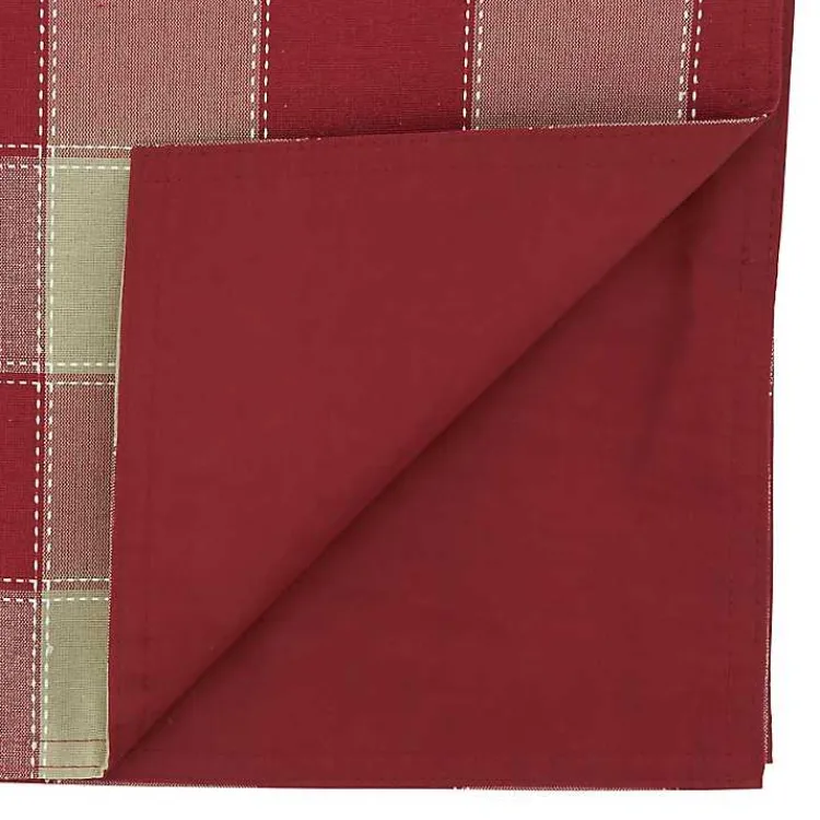 Kirklands Home Red Block Plaid Table Runner, 90 in. Best