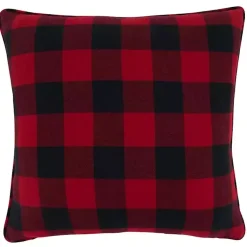 Pillows>Kirklands Home Red Buffalo Plaid Merry & Bright Christmas Pillow