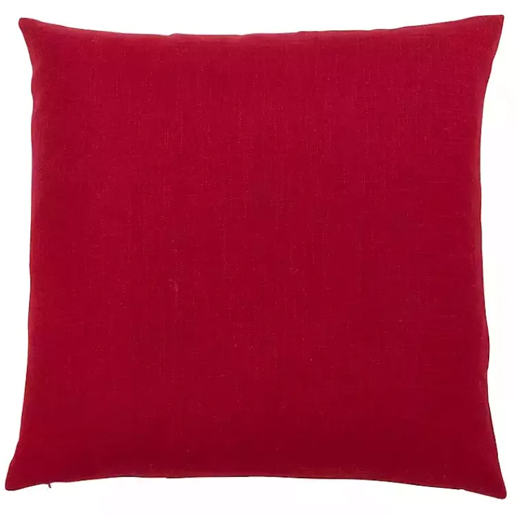 Pillows>Kirklands Home Red Christmas Tree LED Square Pillow