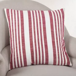 Pillows>Kirklands Home Red Coastal Stripe Pillow