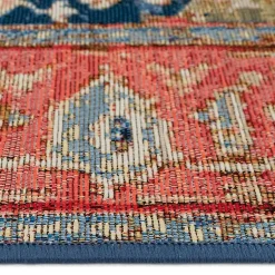 Kirklands Home Diamond Medallion Indoor/Outdoor Rug, 3x4 Red Sale