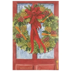Sachets>Kirklands Home Red Door Wreath Sachet