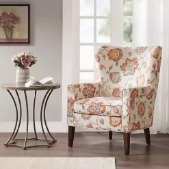 Kirklands Home Red Floral Colette Accent Chair Hot