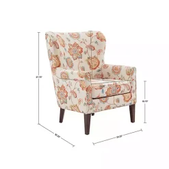 Kirklands Home Red Floral Colette Accent Chair Hot