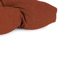 Kirklands Home French Edge Outdoor Wicker Settee Cushion Red Discount