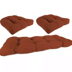 Kirklands Home French Edge 3-pc. Outdoor Wicker Cushion Set Red Discount