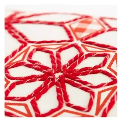 Christmas Pillows>Kirklands Home Geometric Christmas Throw Pillow Red