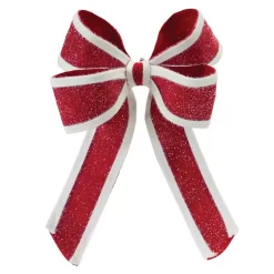 Christmas Decorations>Kirklands Home Glitter Christmas Bows, Set of 2 Red