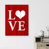 Valentines Day Decorations>Kirklands Home Red Heart Love Canvas Art Print