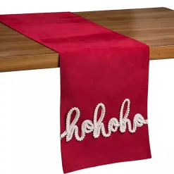 Christmas Dining & Entertaining>Kirklands Home Red Ho Ho Ho Tufted Table Runner