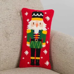 Pillows>Kirklands Home Red Holly Nutcracker Mini Pillow